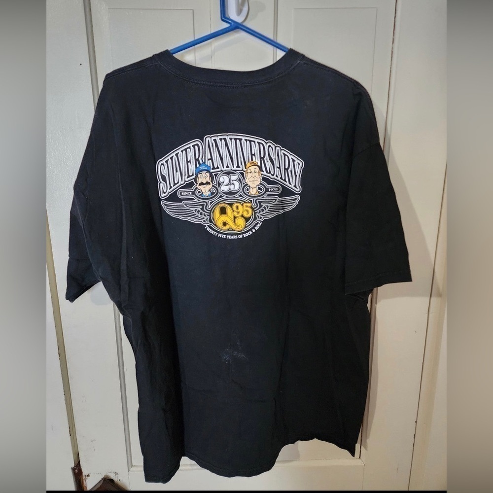 Y2k WFBQ Q-95 Bob & Tom Show 25th Anniversary T Shirt xxl
